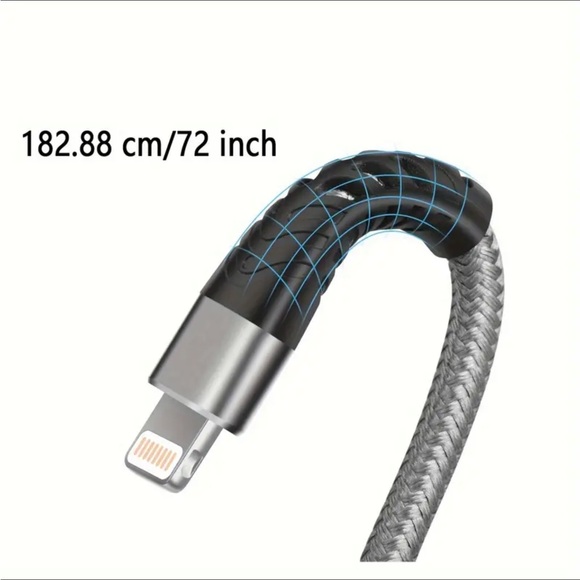 Apple Certified 6ft Lightning Charger C Cable iPhone 14/13/12/11/X/XS/XR/XS iPad - Picture 3 of 16